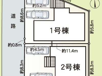 三島市谷田　新築分譲住宅　全2棟